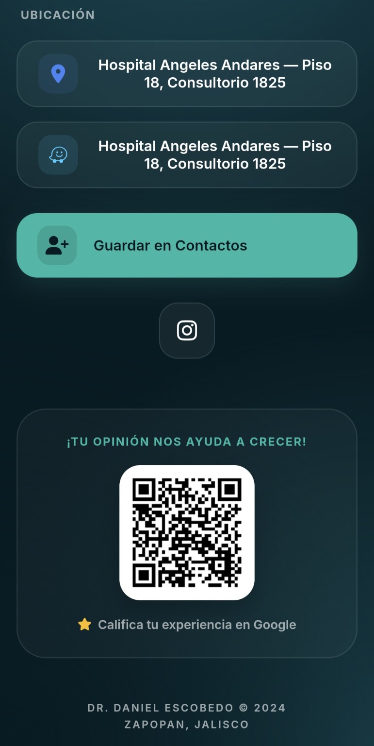 Ejemplo Tarjeta Médica - Vista 2